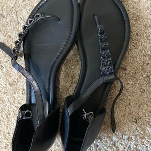 Antonio Melani Black Sandals. Size 10.